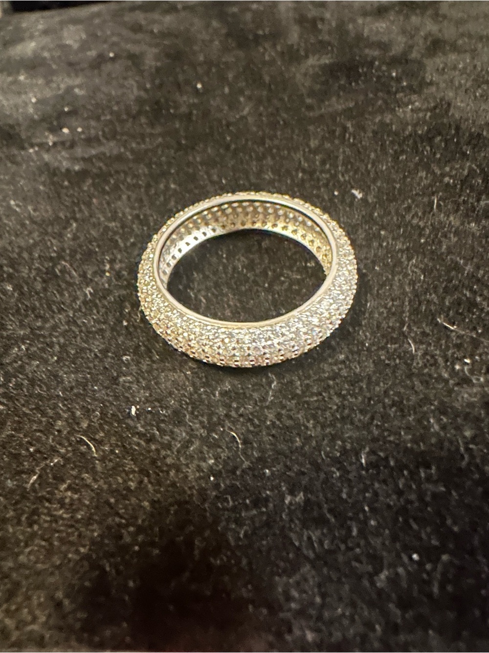 Pave Diamond Eternity Band - Picture 3 of 5